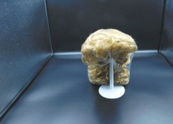 blonde 14 15 wig pink ribbons